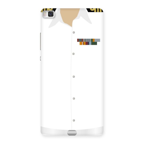 Navy Uniform Back Case for Huawei P8