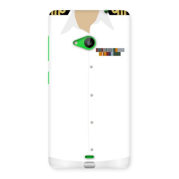Navy Uniform Back Case for Lumia 535