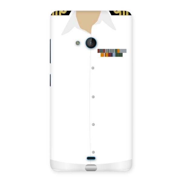 Navy Uniform Back Case for Lumia 540