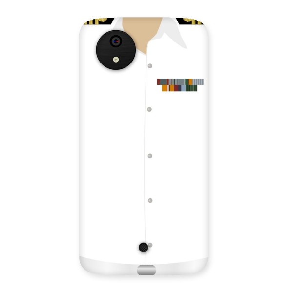 Navy Uniform Back Case for Micromax Canvas A1