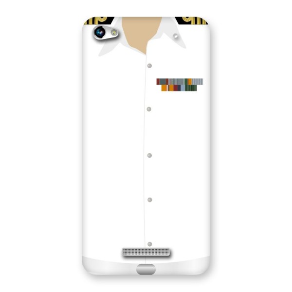 Navy Uniform Back Case for Micromax Hue 2