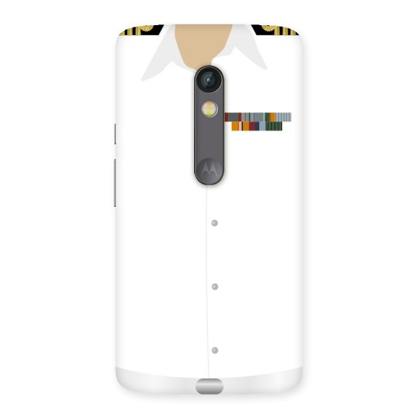 Navy Uniform Back Case for Moto X Play