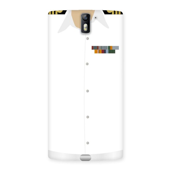 Navy Uniform Back Case for One Plus One