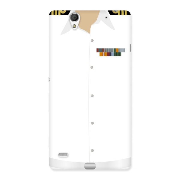 Navy Uniform Back Case for Sony Xperia C4