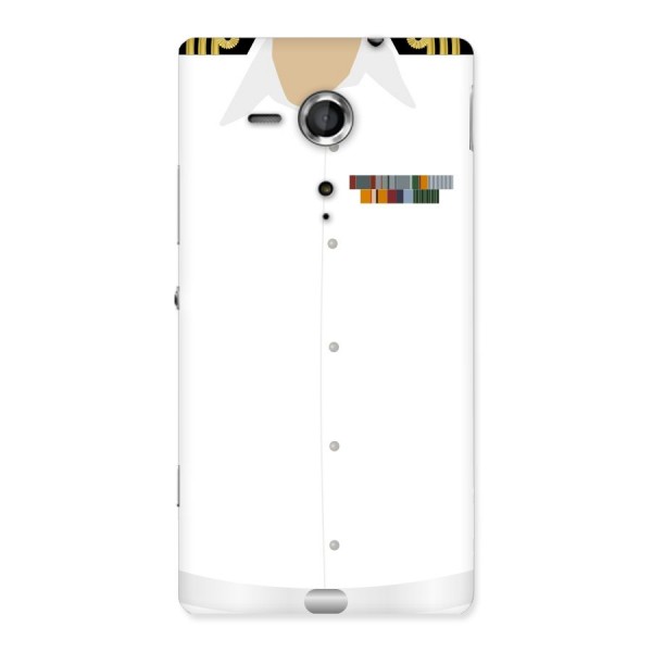 Navy Uniform Back Case for Sony Xperia SP