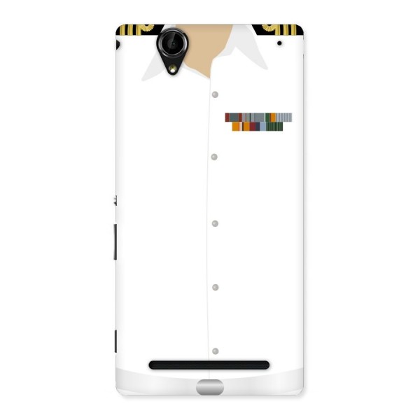 Navy Uniform Back Case for Sony Xperia T2