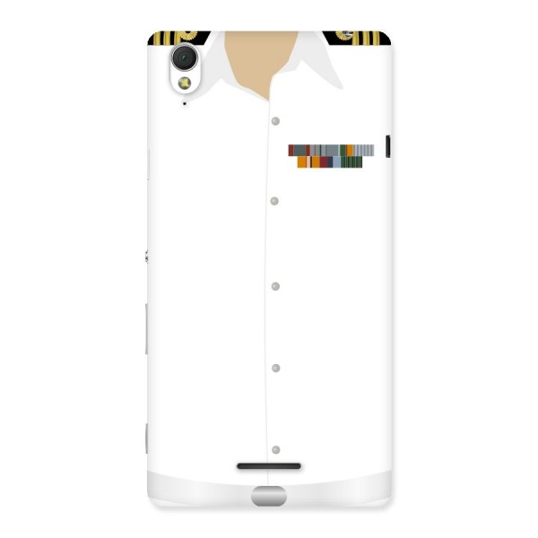 Navy Uniform Back Case for Sony Xperia T3