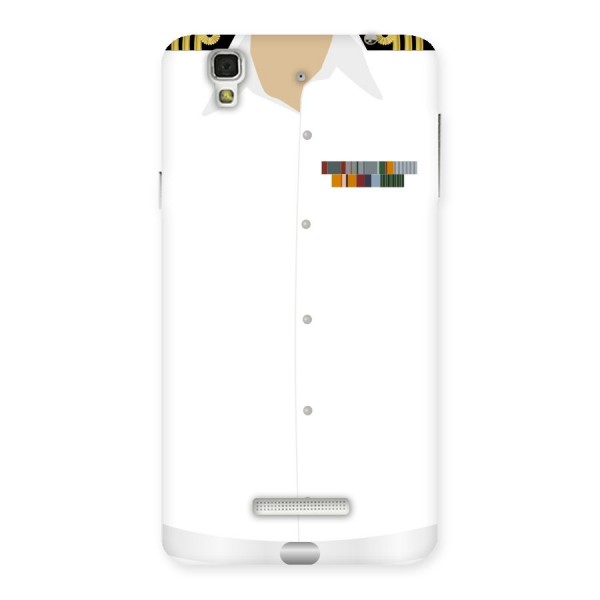 Navy Uniform Back Case for YU Yureka Plus