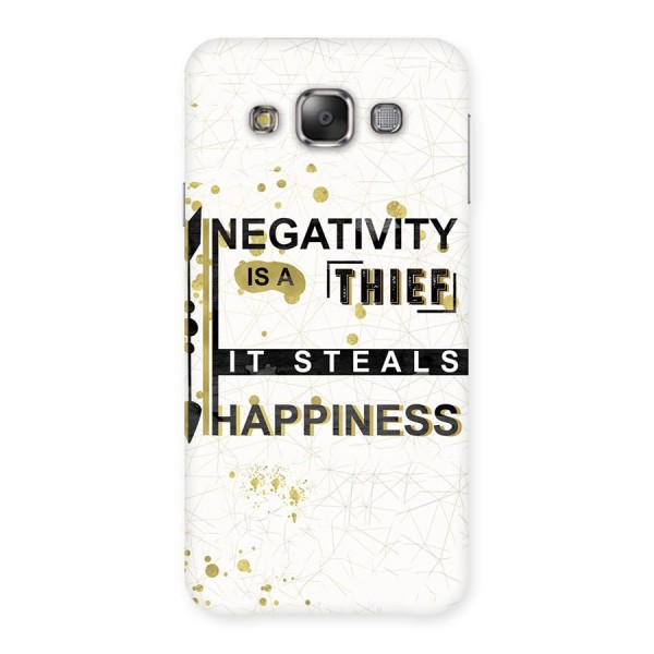 Negativity Thief Back Case for Galaxy E7
