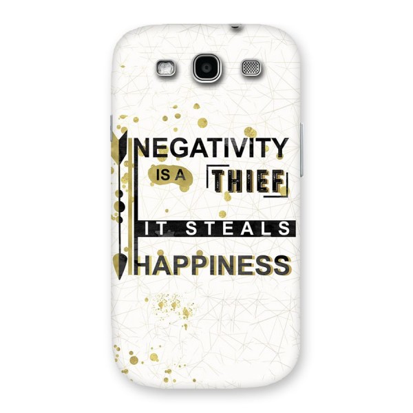 Negativity Thief Back Case for Galaxy S3