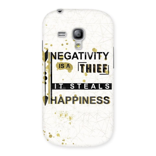 Negativity Thief Back Case for Galaxy S3 Mini