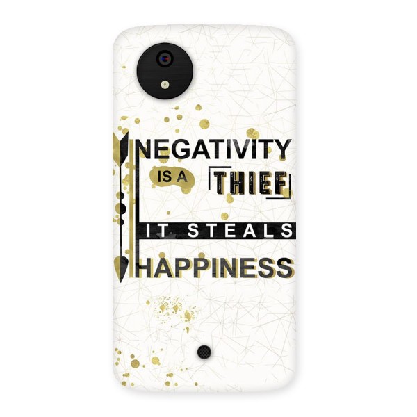Negativity Thief Back Case for Micromax Canvas A1