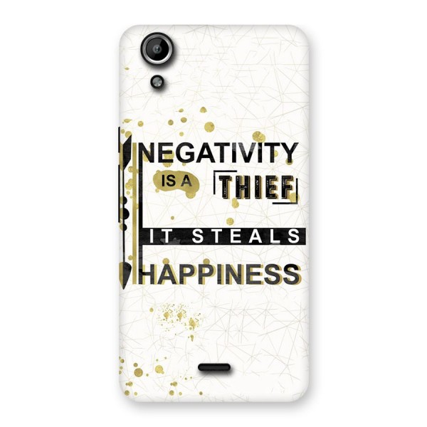 Negativity Thief Back Case for Micromax Canvas Selfie Lens Q345