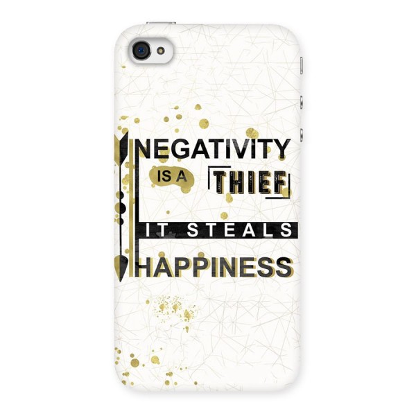 Negativity Thief Back Case for iPhone 4 4s