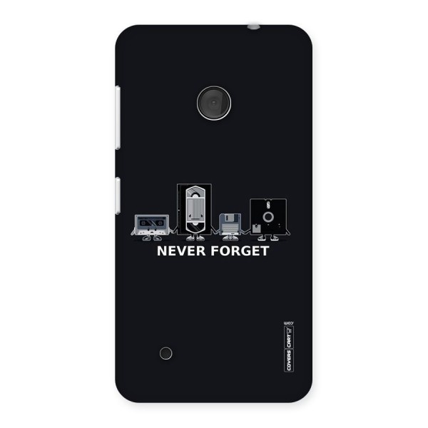 Never Forget Back Case for Lumia 530