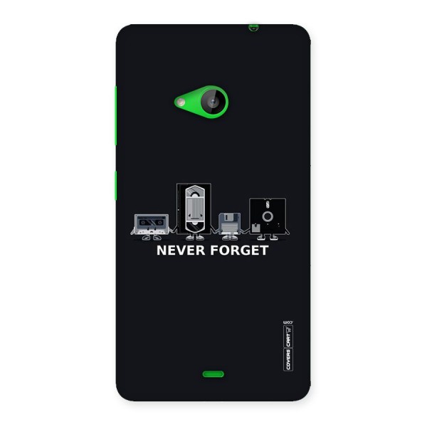 Never Forget Back Case for Lumia 535