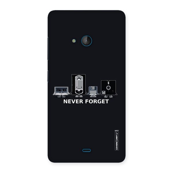 Never Forget Back Case for Lumia 540