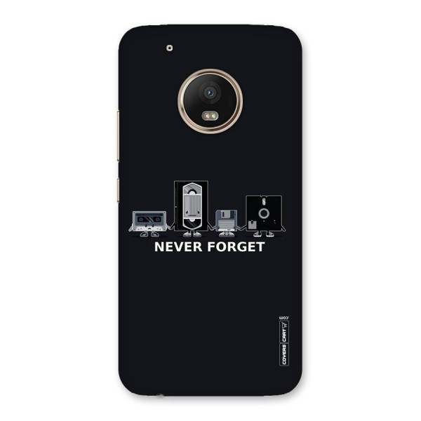 Never Forget Back Case for Moto G5 Plus