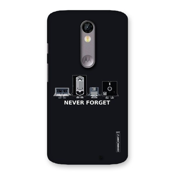 Never Forget Back Case for Moto X Force