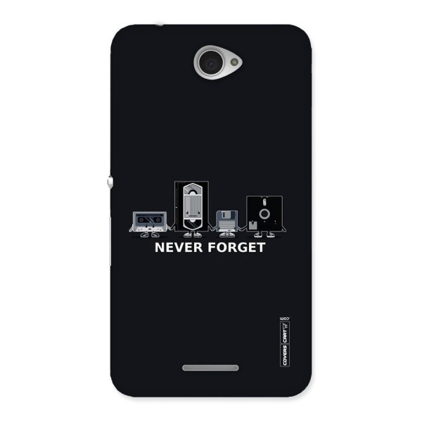 Never Forget Back Case for Sony Xperia E4