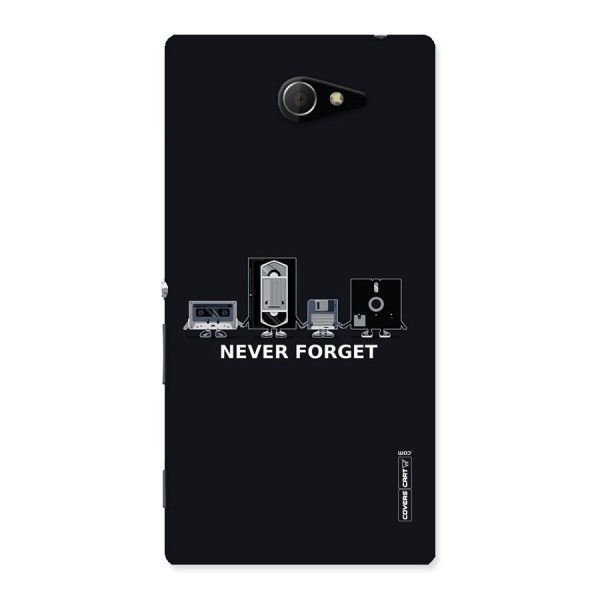 Never Forget Back Case for Sony Xperia M2