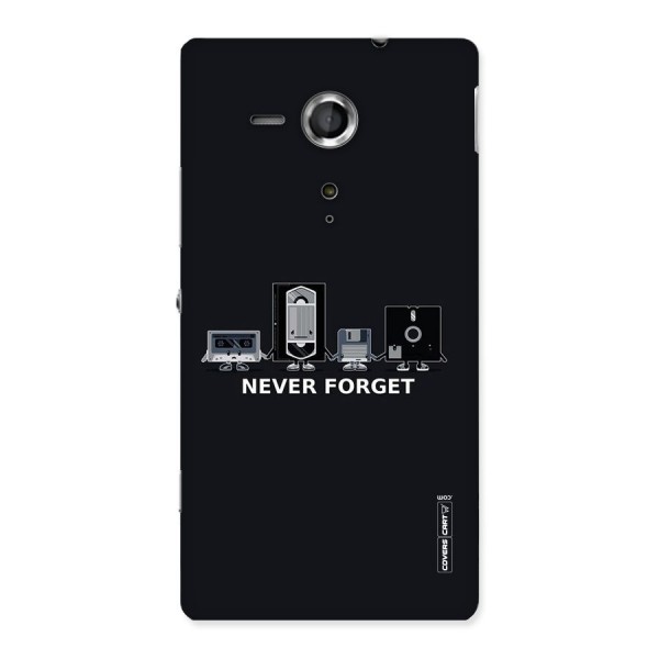 Never Forget Back Case for Sony Xperia SP