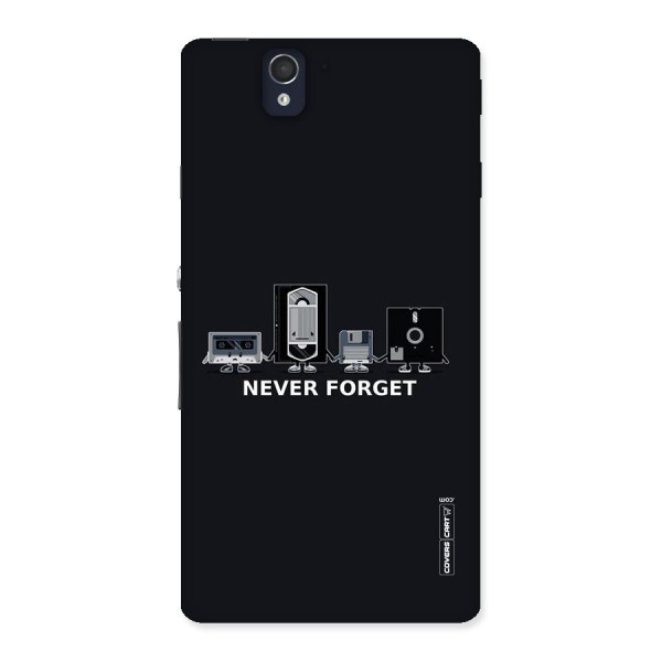 Never Forget Back Case for Sony Xperia Z