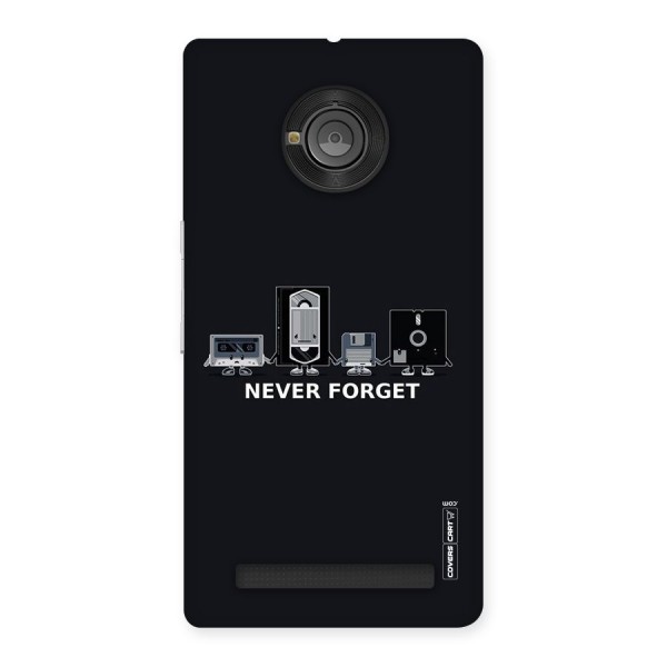 Never Forget Back Case for Yu Yunique