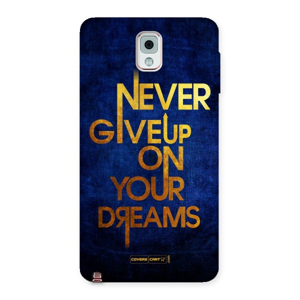 Never Give Up Back Case for Galaxy Note 3