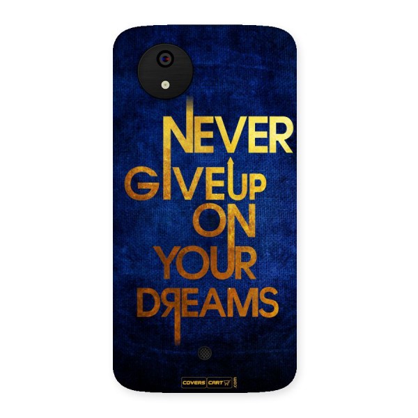 Never Give Up Back Case for Micromax Canvas A1