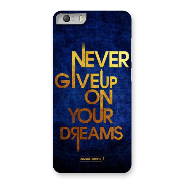 Never Give Up Back Case for Micromax Canvas Knight 2
