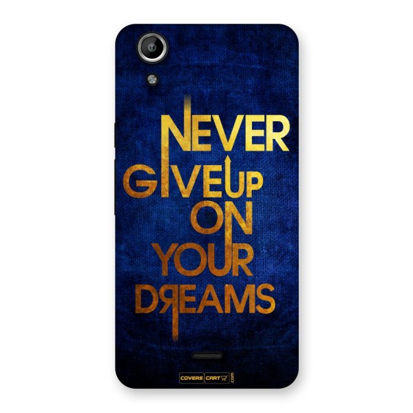 Never Give Up Back Case for Micromax Canvas Selfie Lens Q345