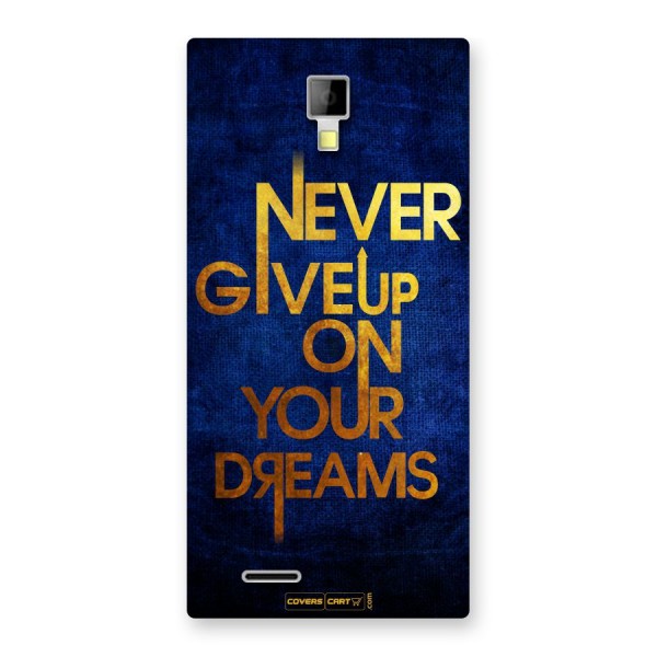 Never Give Up Back Case for Micromax Canvas Xpress A99