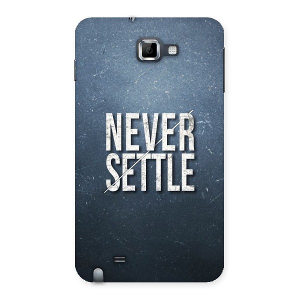 Never Settle Back Case for Galaxy Note