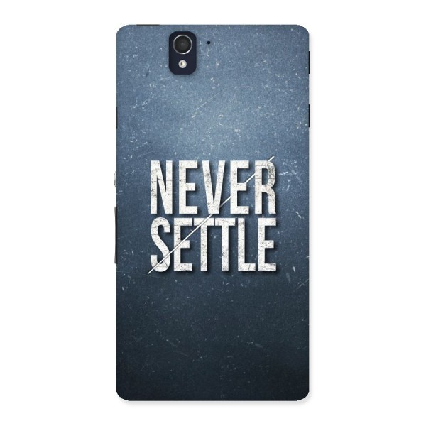 Never Settle Back Case for Sony Xperia Z