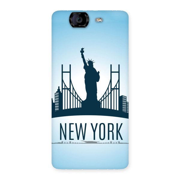 New York Skyline Back Case for Canvas Knight A350