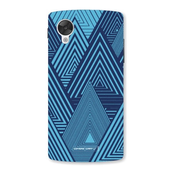 Geometric Blue Print Back Case for Nexus 5