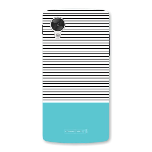 Deep Sky Blue Stripes Back Case for Nexus 5