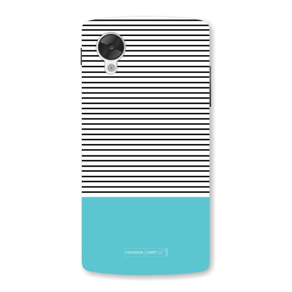 Deep Sky Blue Stripes Back Case for Nexus 5