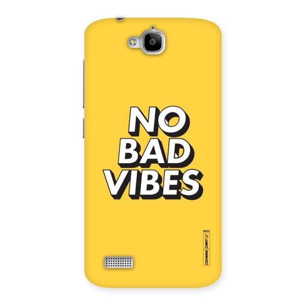 No Bad Vibes Back Case for Honor Holly