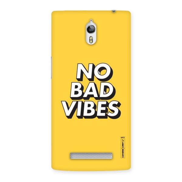 No Bad Vibes Back Case for Oppo Find 7