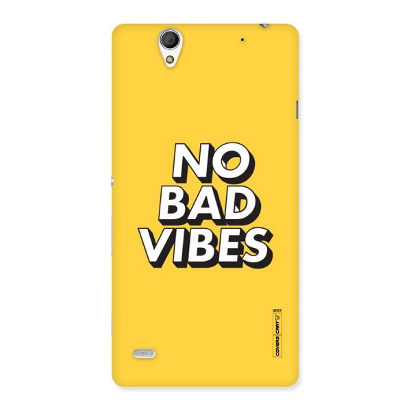 No Bad Vibes Back Case for Sony Xperia C4