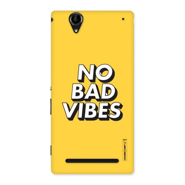 No Bad Vibes Back Case for Sony Xperia T2