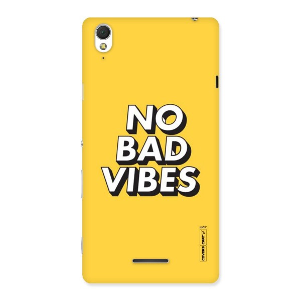 No Bad Vibes Back Case for Sony Xperia T3