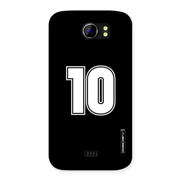 Number 10 Back Case for Micromax Canvas 2 A110