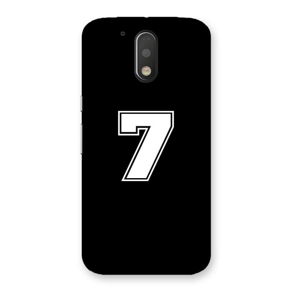 Number 7 Back Case for Motorola Moto G4 Plus