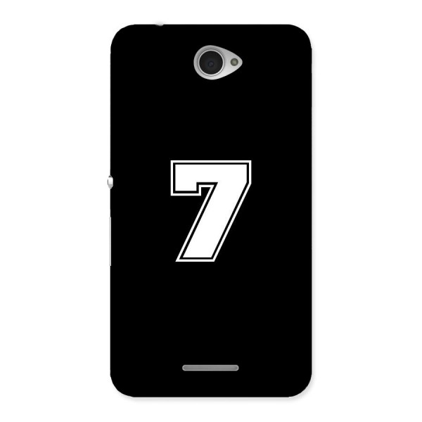 Number 7 Back Case for Sony Xperia E4