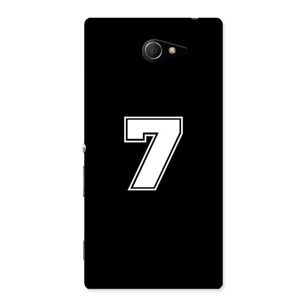 Number 7 Back Case for Sony Xperia M2