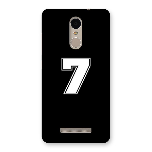 Number 7 Back Case for Xiaomi Redmi Note 3