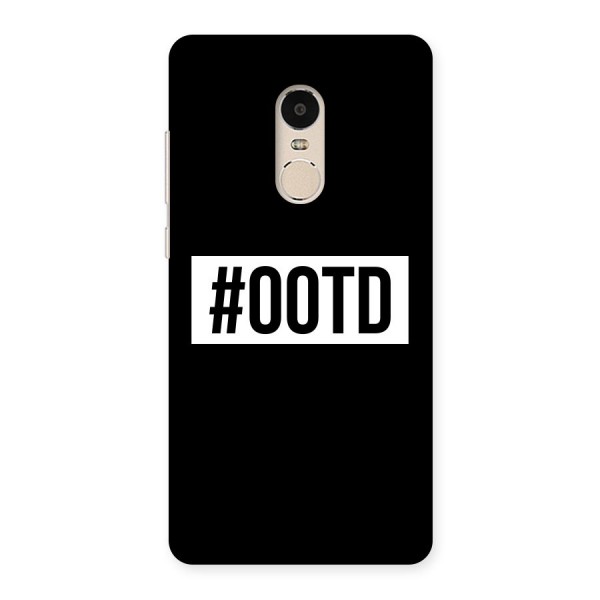 OOTD Back Case for Xiaomi Redmi Note 4
